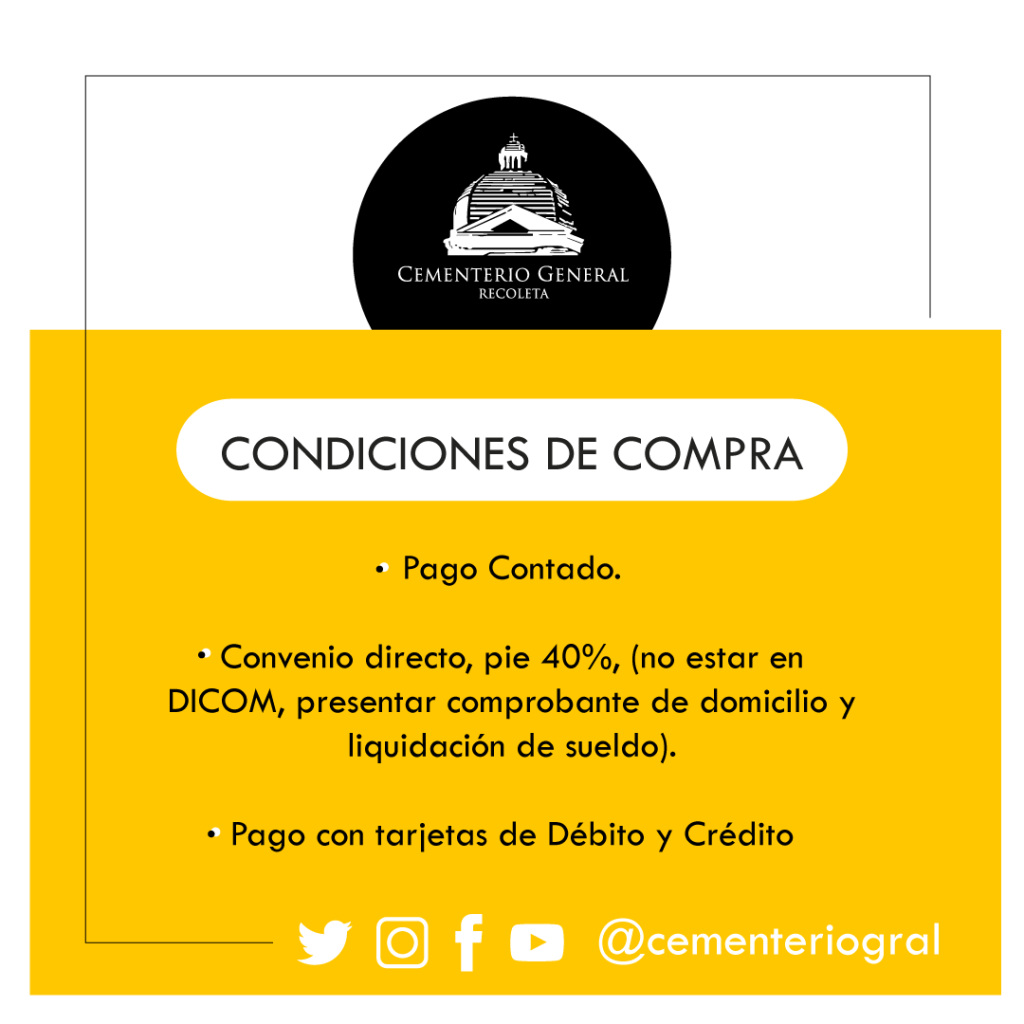 Venta de Sepulturas Familiares en el Cementerio General