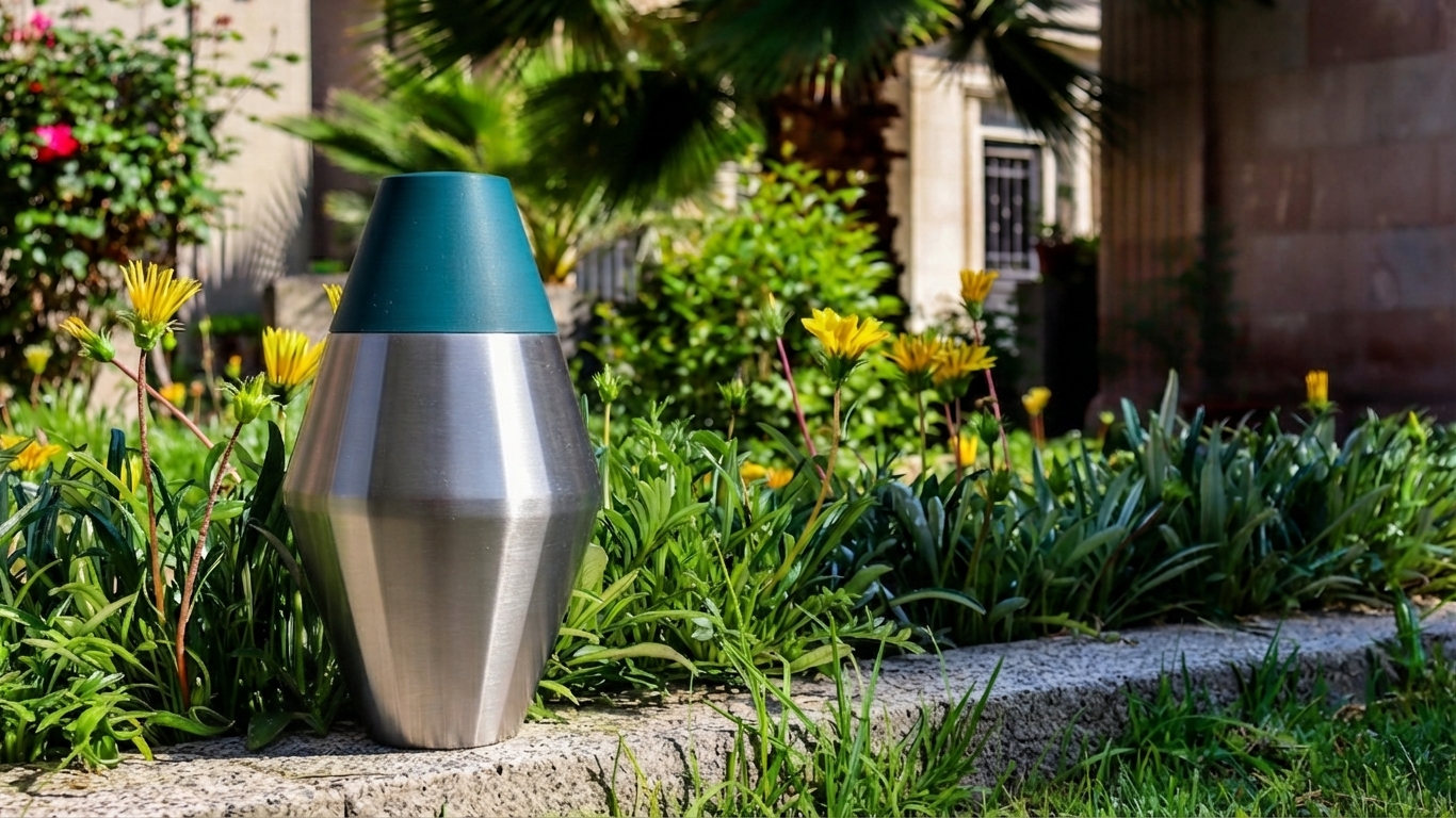 Urna biodegradable utilizada en el BioCementerio